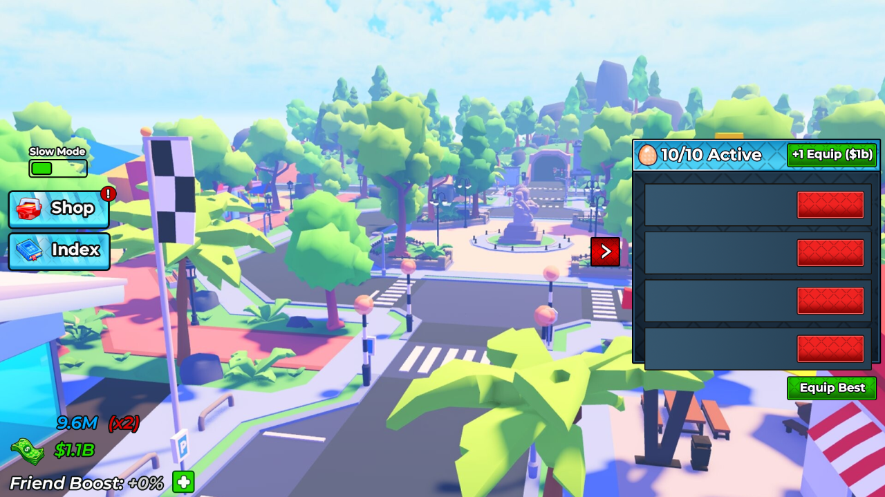 Fishing game equip and active slots panel