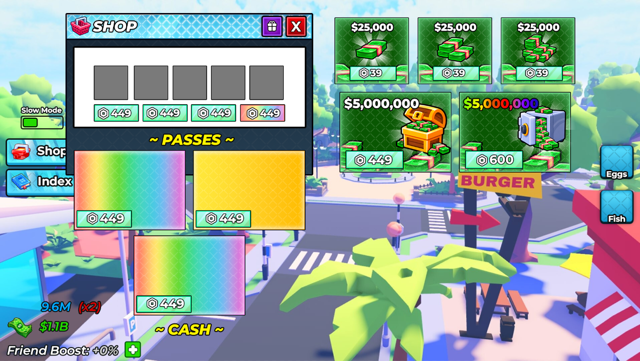 Fishing game shop and gamepass store