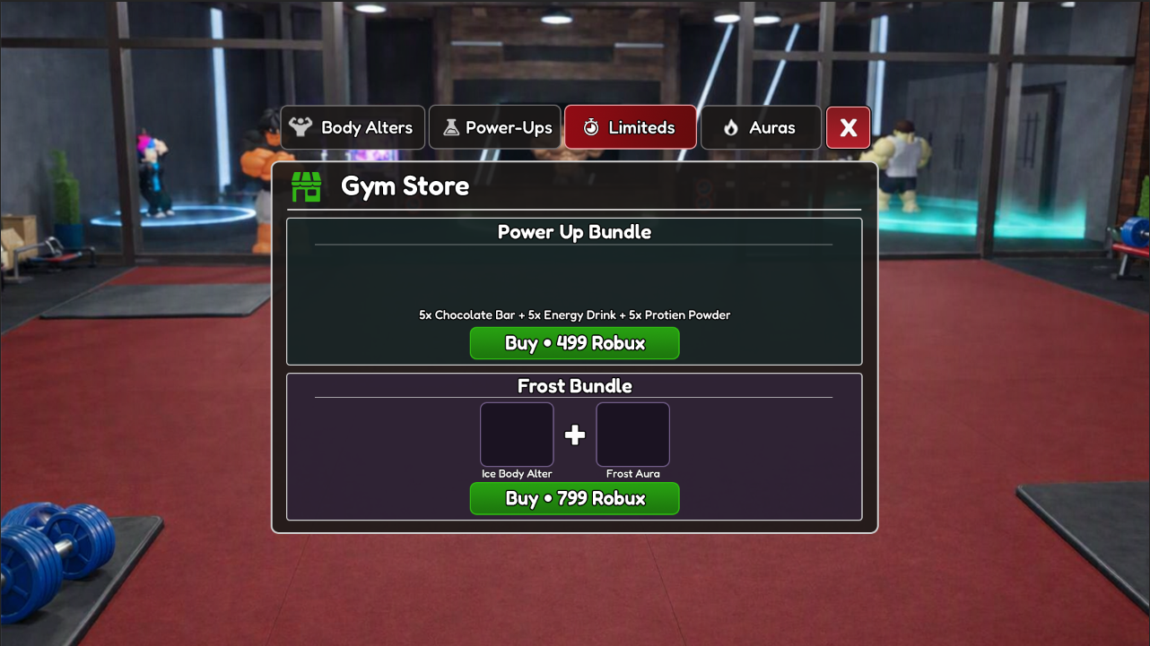 Gym limited bundles shop